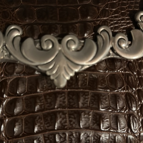 Glen Miller for Ann Turk made in USA. Croc embossed handbag. With dust bag - Picture 2 of 13